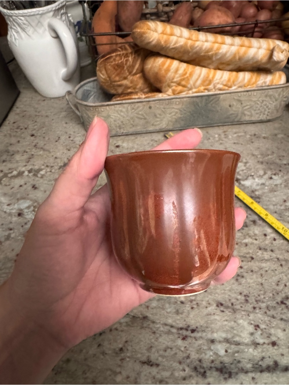 Teavana Fine Porcelain Copper Glazed Tea cup